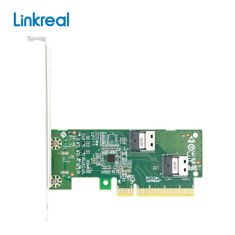 PCIe NVMe adapter card, PCIe to NVMe expansion card, PCIe to dual-port NVMe